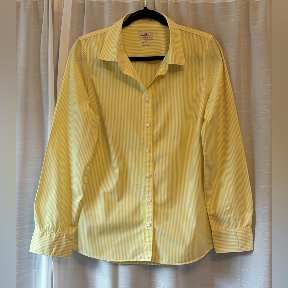 J. Crew Haberdashery Yellow Striped Button Down Shirt